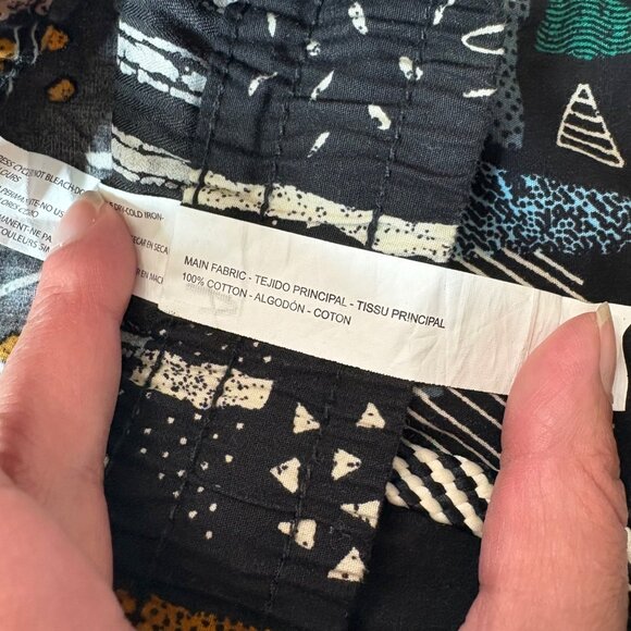 Cactus Man Mens Abstract Print Shorts Size M / 32 Black Multi-Color - Picture 8 of 14